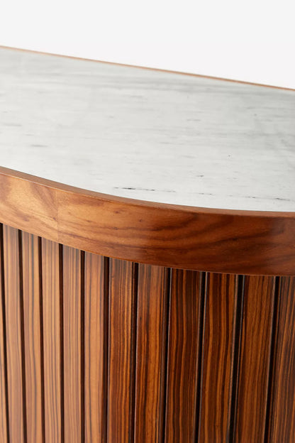 Hand Carved Deluxe Tamboured Media Unit Cabinet Media Console Table - Bone Inlay Furnitures