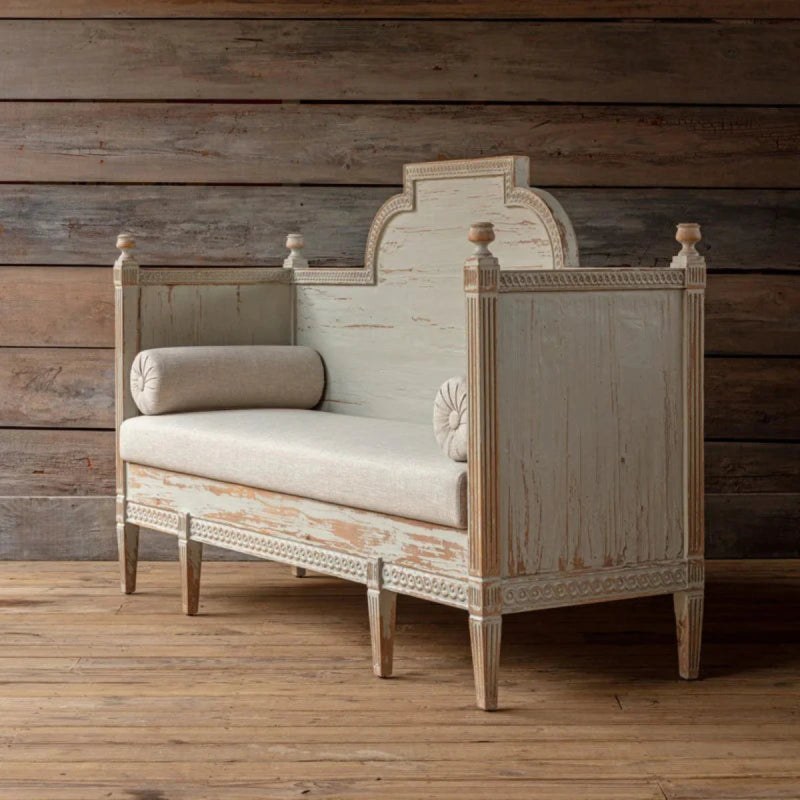 Hand Carved Grand Daybed Sofa for Lounge Sofa - Bone Inlay Furnitures