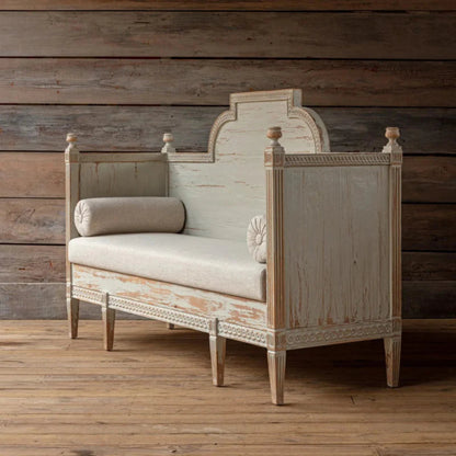 Hand Carved Grand Daybed Sofa for Lounge Sofa - Bone Inlay Furnitures