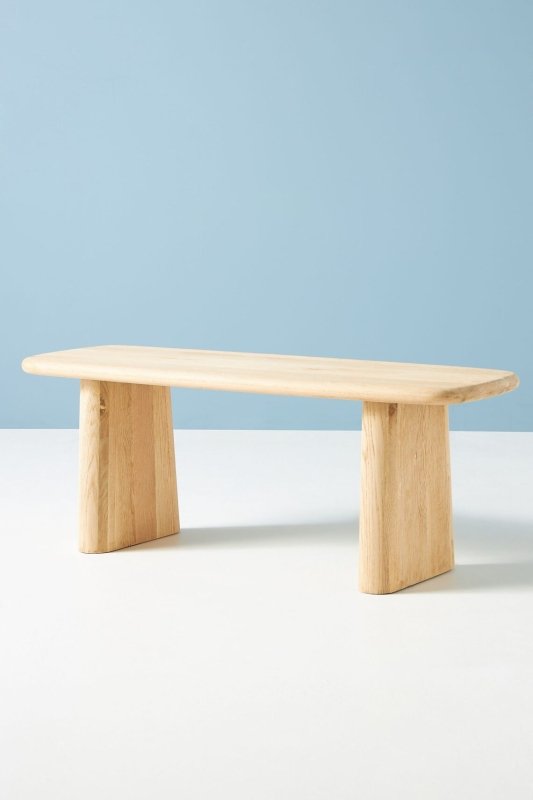 Hand - Carved Kalle Sculptural Dining Bench | Wooden Bench Dining Bench - Bone Inlay Furnitures