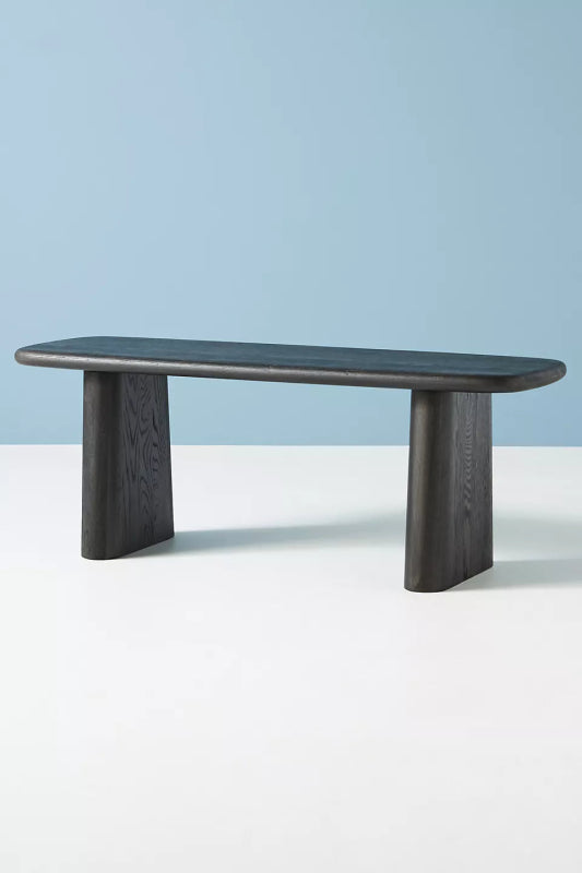 Hand - Carved Kalle Sculptural Dining Bench | Wooden Bench Dining Bench - Bone Inlay Furnitures