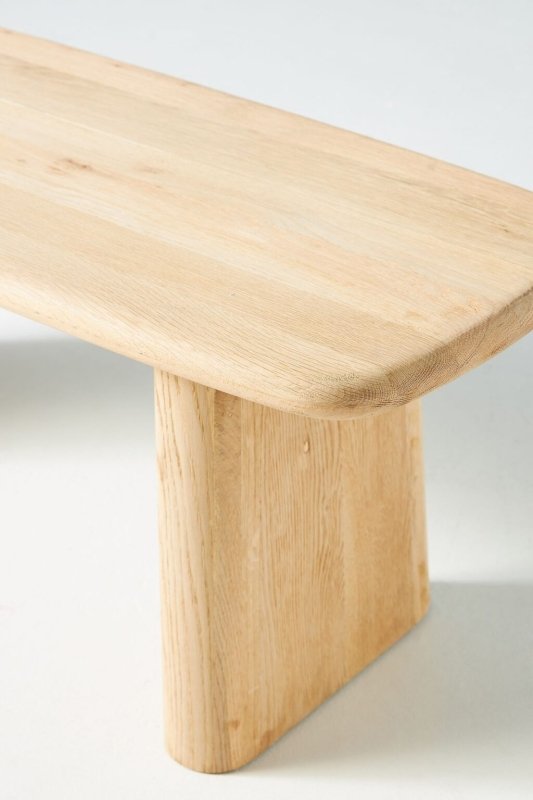 Hand - Carved Kalle Sculptural Dining Bench | Wooden Bench Dining Bench - Bone Inlay Furnitures