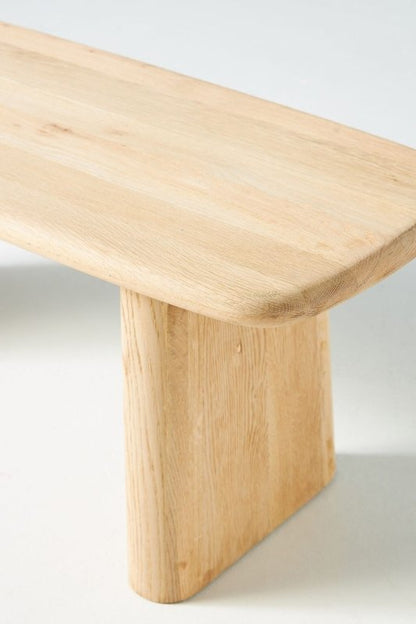 Hand - Carved Kalle Sculptural Dining Bench | Wooden Bench Dining Bench - Bone Inlay Furnitures