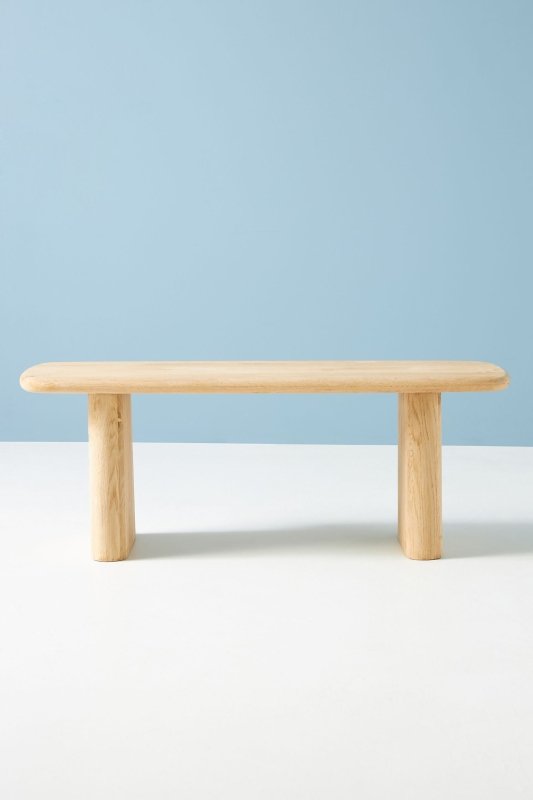 Hand - Carved Kalle Sculptural Dining Bench | Wooden Bench Dining Bench - Bone Inlay Furnitures