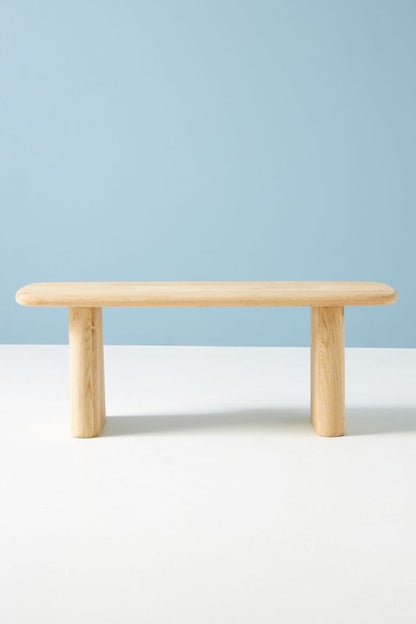 Hand - Carved Kalle Sculptural Dining Bench | Wooden Bench Dining Bench - Bone Inlay Furnitures