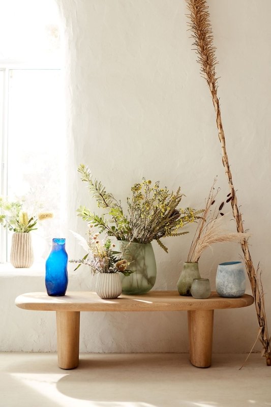 Hand - Carved Kalle Sculptural Dining Bench | Wooden Bench Dining Bench - Bone Inlay Furnitures