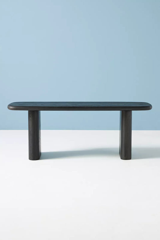 Hand - Carved Kalle Sculptural Dining Bench | Wooden Bench Dining Bench - Bone Inlay Furnitures