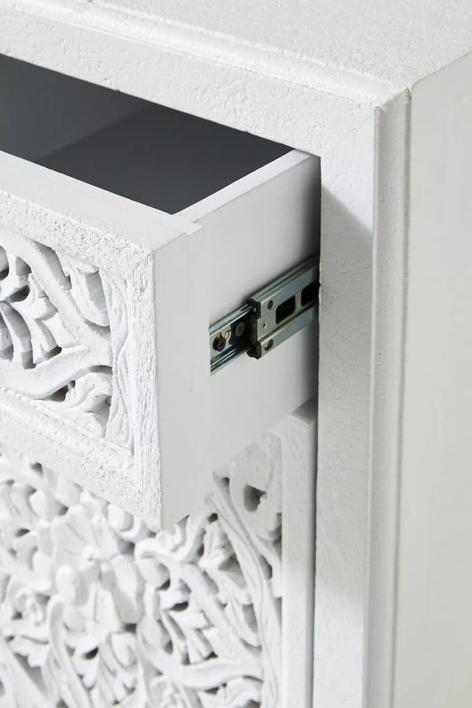 Hand - Carved Lombok Executive Work Desk | Wooden Laptop Desk work desk - Bone Inlay Furnitures