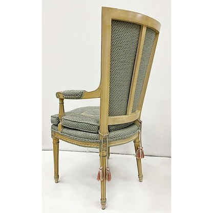 Hand Carved Natural Color Neoclassical Style Armchair Dining Chair - Bone Inlay Furnitures
