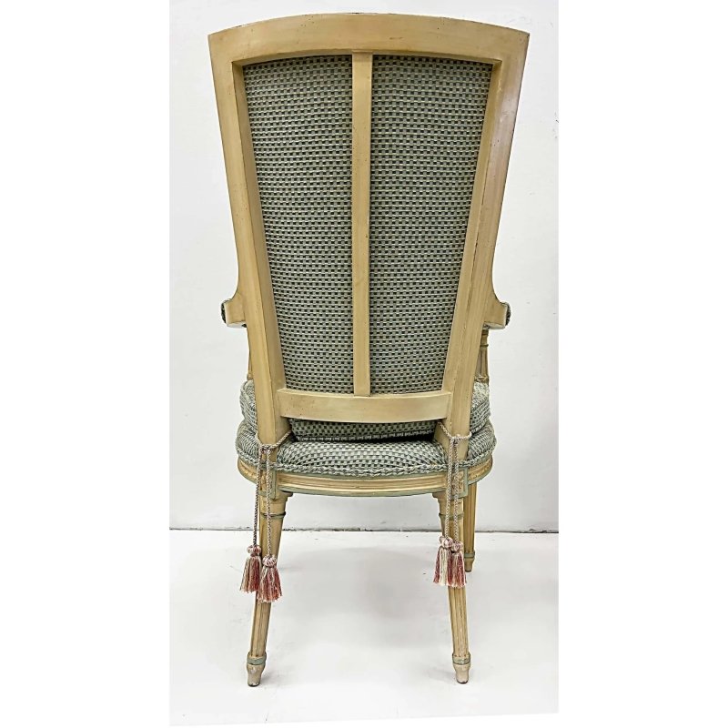 Hand Carved Natural Color Neoclassical Style Armchair Dining Chair - Bone Inlay Furnitures