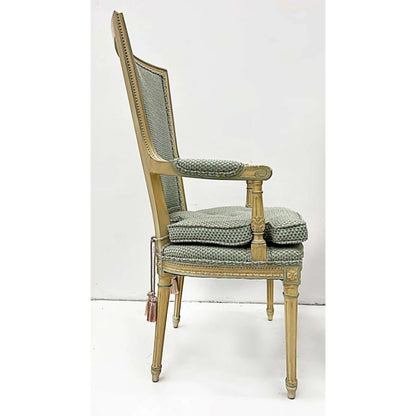 Hand Carved Natural Color Neoclassical Style Armchair Dining Chair - Bone Inlay Furnitures