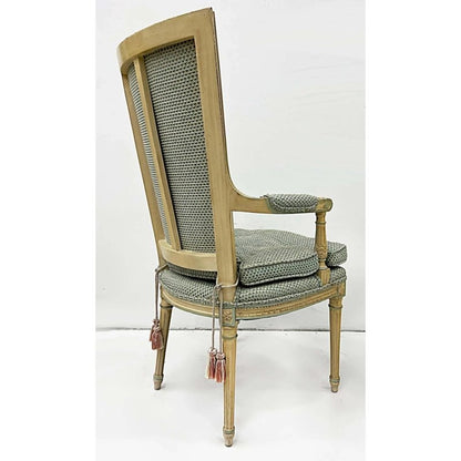 Hand Carved Natural Color Neoclassical Style Armchair Dining Chair - Bone Inlay Furnitures