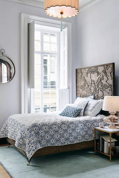 Hand Carved Odelina Bed Indian Design Solid Wooden | Indian Furniture Beds & Bed Frames - Bone Inlay Furnitures