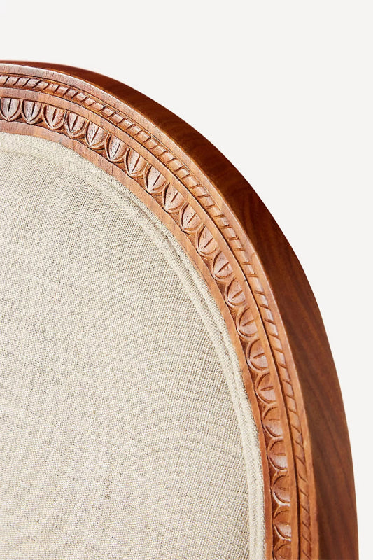 Hand Carved Peacock Design Dining Chair | Indian Wooden Chair Dining Chair - Bone Inlay Furnitures