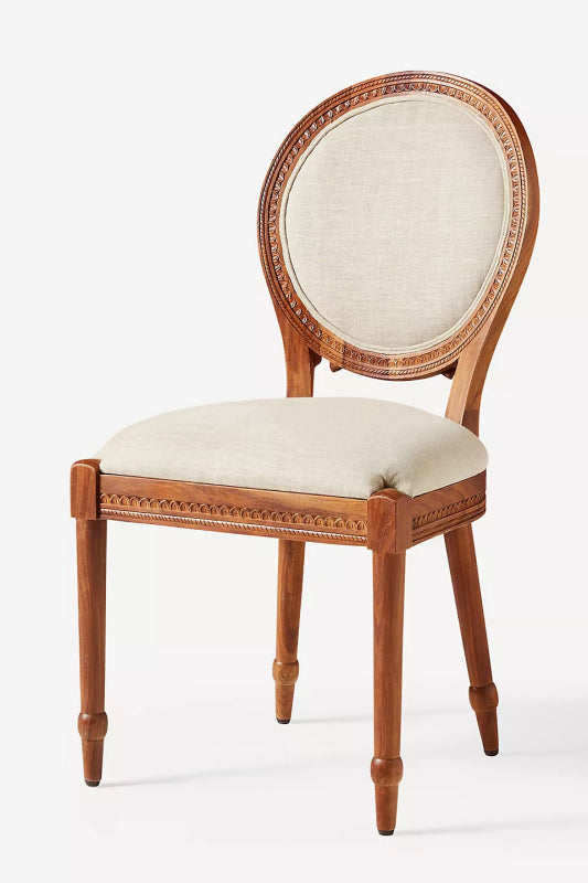 Hand Carved Peacock Design Dining Chair | Indian Wooden Chair Dining Chair - Bone Inlay Furnitures