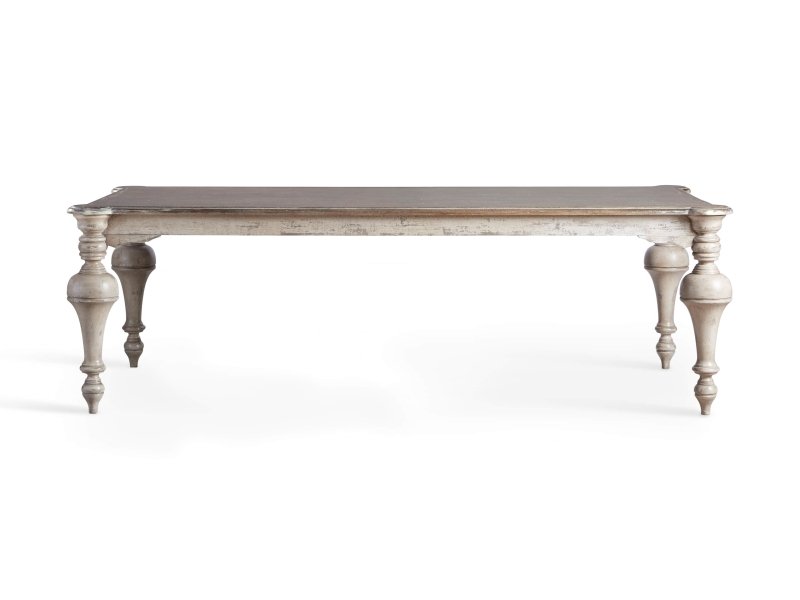 Hand Carved Rectangle Dining Table | Indian White Dining Table Dining Table - Bone Inlay Furnitures