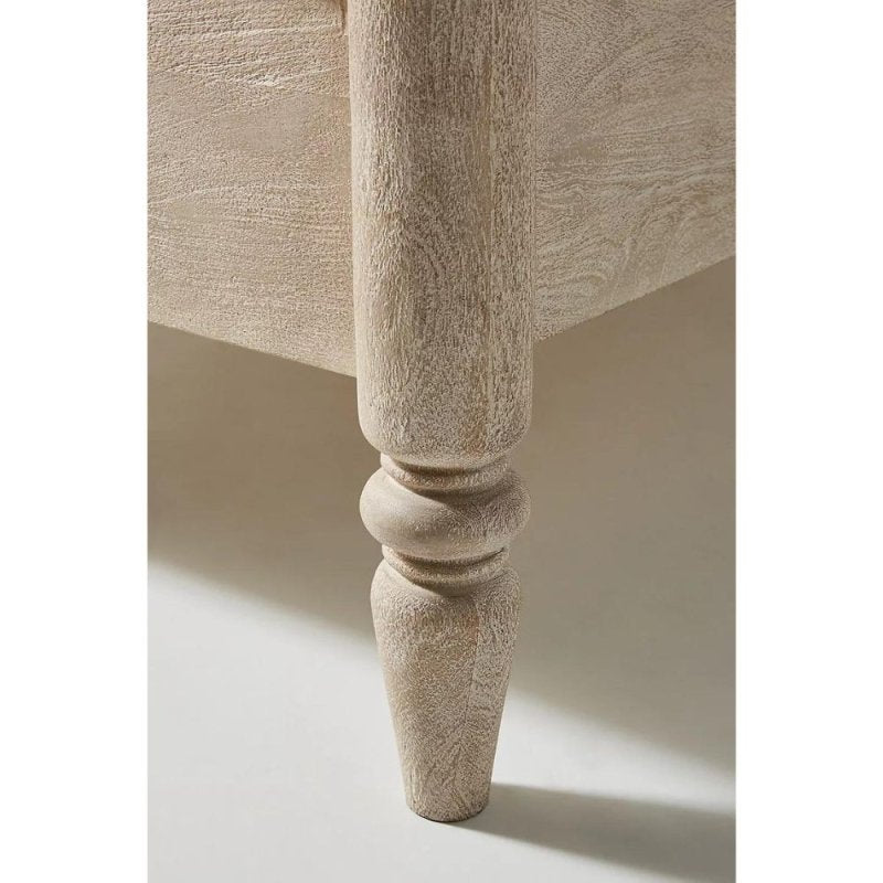 Hand Carved Rosalie Four - Poster Bed | Solid Wood Wooden Carved Platform Bed Beds & Bed Frames - Bone Inlay Furnitures