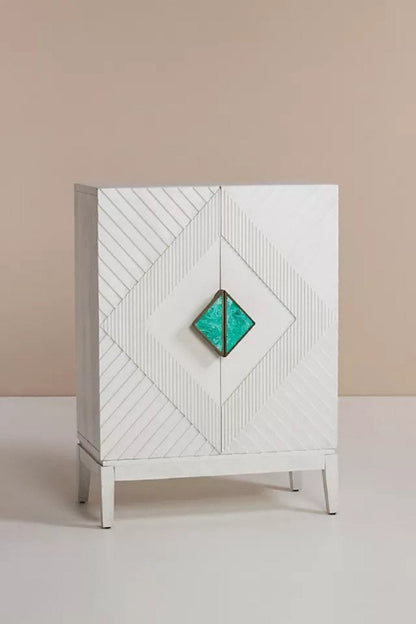 White Two Door Cabinet 