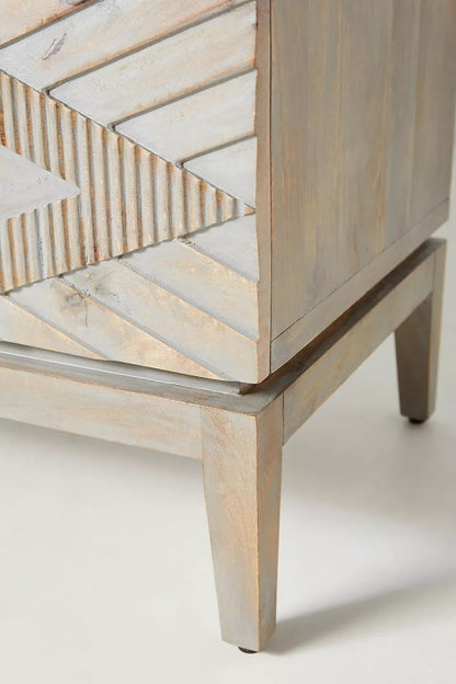 Hand Carved Samuel Six - Drawer Dresser | Large Storage Furniture Chest of Drawers - Bone Inlay Furnitures