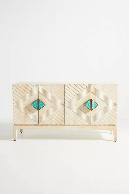 Hand Carved Samuel Buffet Table | Unique Indian Sideboard