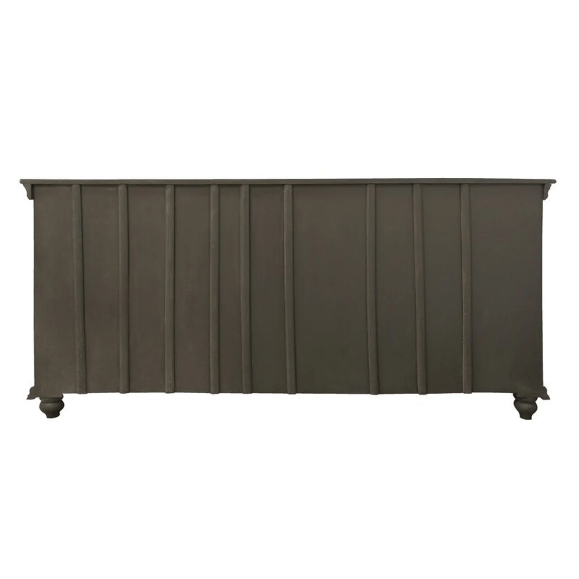 Artisanal Hand-Carved Floral Wooden Sideboard