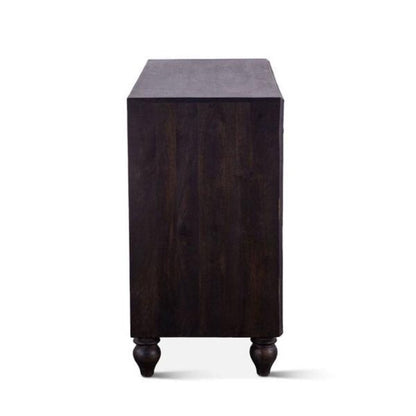 Hand - Carved Solid Wood Six Drawers Dresser | Indian Wooden Furniture Chest of Drawers - Bone Inlay Furnitures