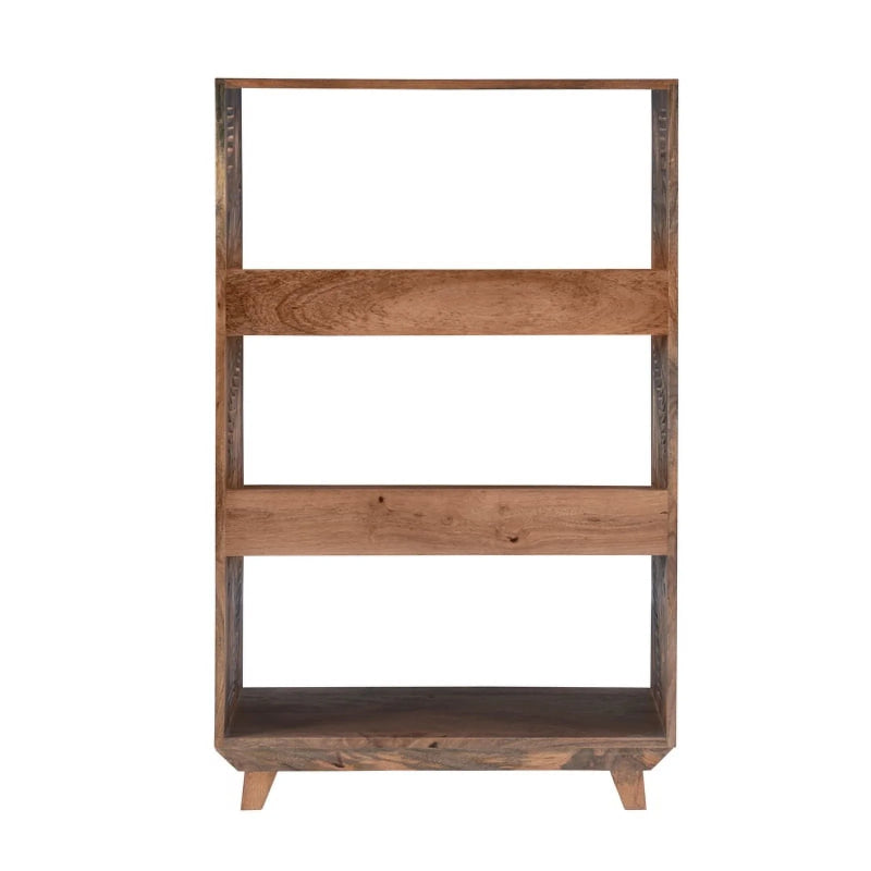 Hand Carved Solid Wood Standard Bookcase | Wooden Bookshelf Furniture Bookshelf - Bone Inlay Furnitures