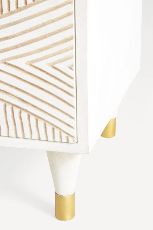 Hand Carved Thalia Living Room Six - Drawer Dresser Chest of Drawers - Bone Inlay Furnitures