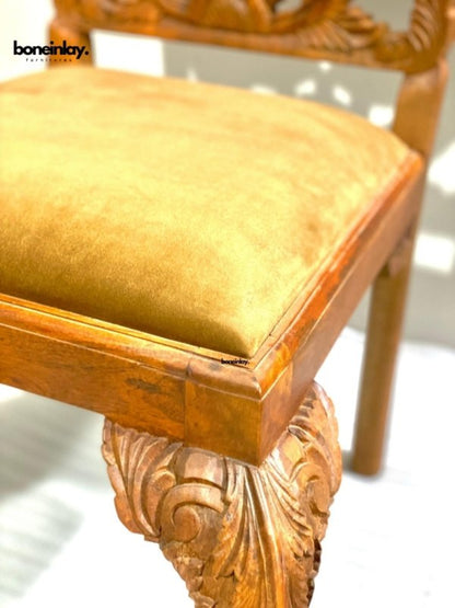 anthropologie peacock design dining chair leg