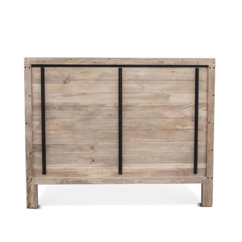 Hand Carved Wooden Bed Indian Design King Size Bed Beds & Bed Frames - Bone Inlay Furnitures