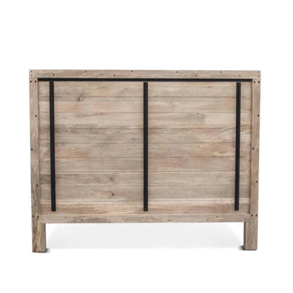 Hand Carved Wooden Bed Indian Design King Size Bed Beds & Bed Frames - Bone Inlay Furnitures