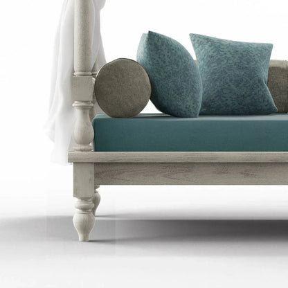 Hand Carved Wooden Canopy Daybeds Daybed - Bone Inlay Furnitures