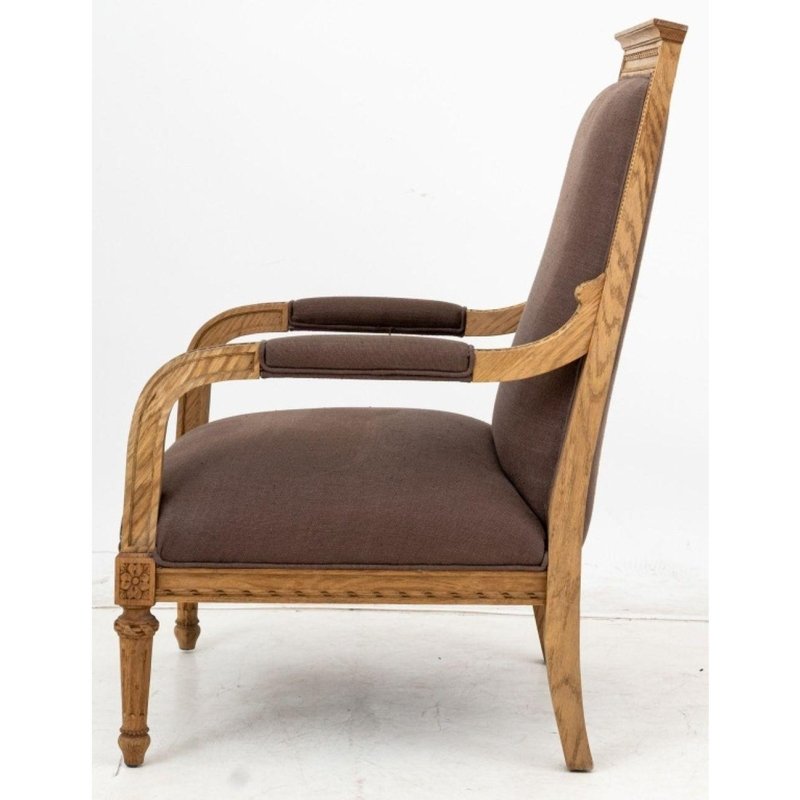 Hand Carved Wooden Louis Armchair Chair - Bone Inlay Furnitures