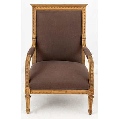 Hand Carved Wooden Louis Armchair Chair - Bone Inlay Furnitures