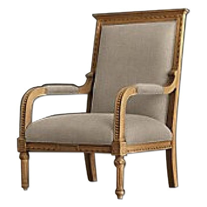 Hand Carved Wooden Louis Armchair Chair - Bone Inlay Furnitures