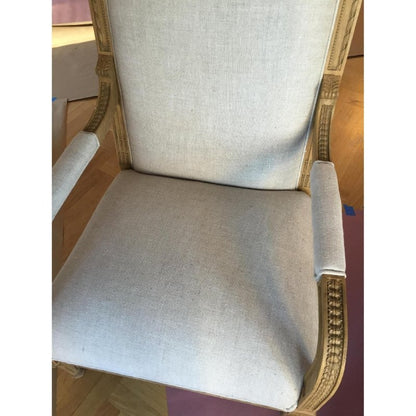 Hand Carved Wooden Louis Armchair Chair - Bone Inlay Furnitures