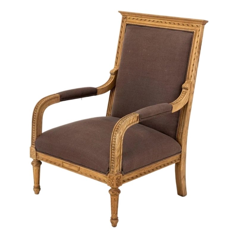 Hand Carved Wooden Louis Armchair Chair - Bone Inlay Furnitures