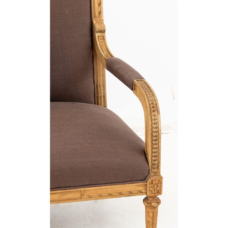 Hand Carved Wooden Louis Armchair Chair - Bone Inlay Furnitures