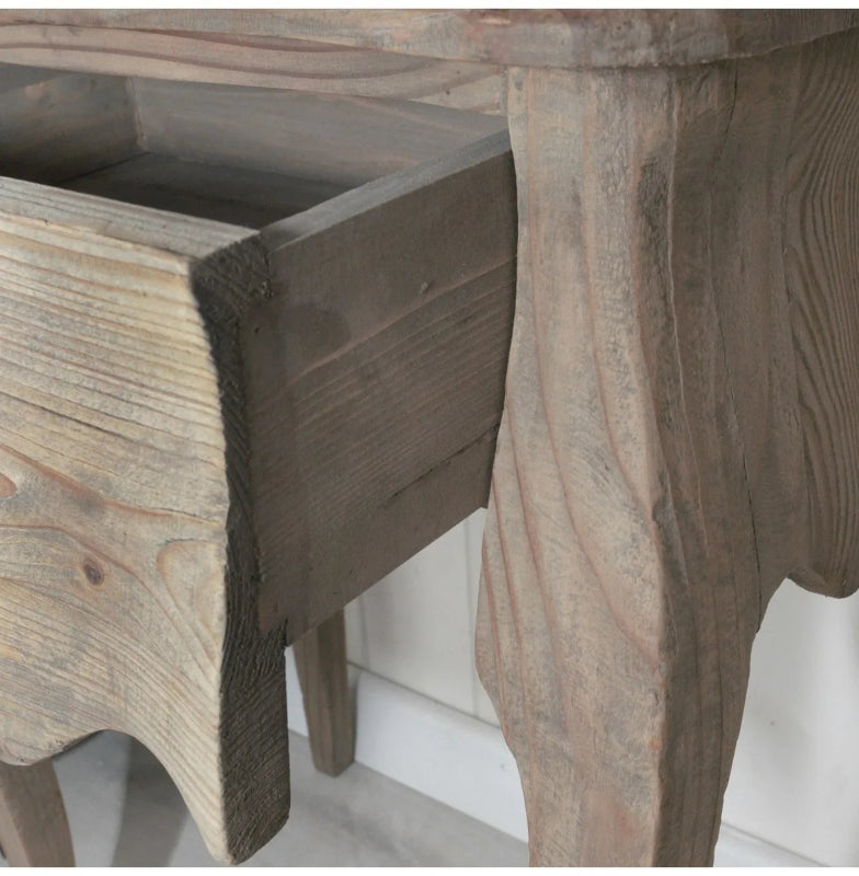 Hand Crafted French Style Wooden Bedside Lamp Table bedside table - Bone Inlay Furnitures