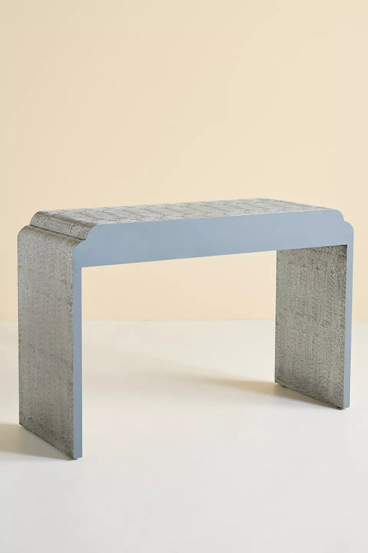 Hand - Embossed Lotus Console Table | Entryway Table with Storage console table - Bone Inlay Furnitures