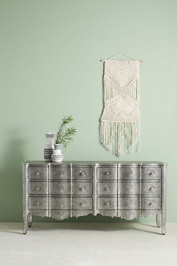 Hand Embossed Six Drawer Dresser  | Hand-Hammered furniture