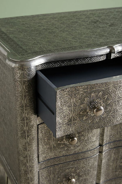Hand Embossed Six Drawer Dresser  | Hand-Hammered furniture