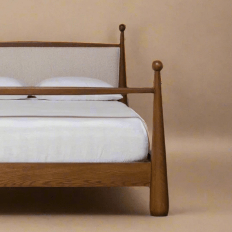 Handcrafted Hardwood Poster Bed | Walker Bed Bed - Bone Inlay Furnitures