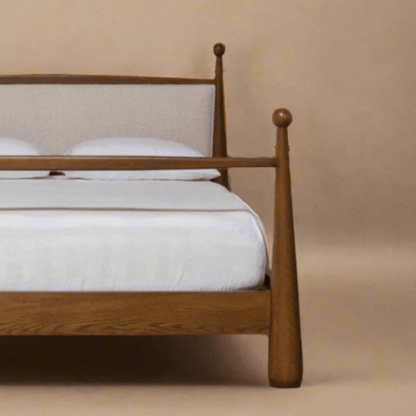 Handcrafted Hardwood Poster Bed | Walker Bed Bed - Bone Inlay Furnitures