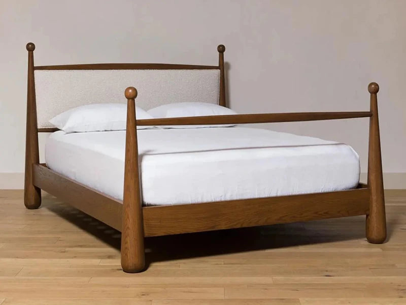 Handcrafted Hardwood Poster Bed | Walker Bed Bed - Bone Inlay Furnitures