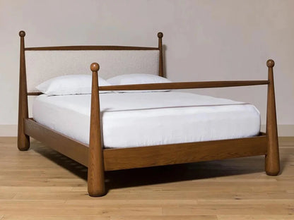 Handcrafted Hardwood Poster Bed | Walker Bed Bed - Bone Inlay Furnitures