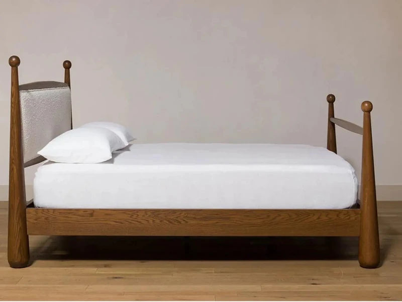 Handcrafted Hardwood Poster Bed | Walker Bed Bed - Bone Inlay Furnitures