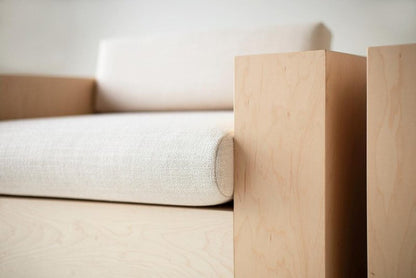 Handcrafted Modern Wooden Low Lounge Arm Chair Set (2 Pcs of Sofa) Chair - Bone Inlay Furnitures