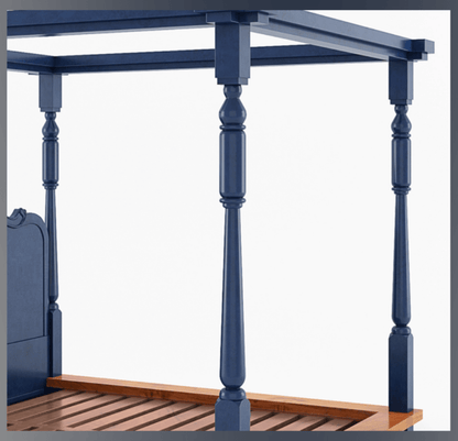 Handcrafted Two - Tone Six Piece Bedroom Set Bedroom Set - Bone Inlay Furnitures