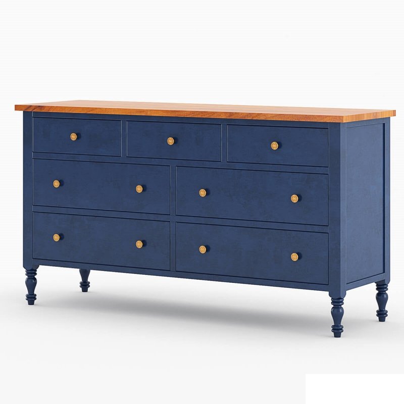 Handcrafted Two - Tone Six Piece Bedroom Set Bedroom Set - Bone Inlay Furnitures